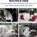 FurHaven waterproof throw blanket for dogs and indoor cats, reversible, extra large, mist gray, faux fur and velvet