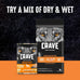 CRAVE Grain Free Dry Dog Food, Chicken, 4 lb