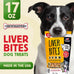 Chewmasters 100% pure beef liver bites freeze-dried dog treats made in usa grain free all natural