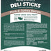 Healthfuls Deli Sticks Pork and Turkey Dog Treats, Human-Grade, Gluten-Free, 10 Count Bag