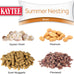 kaytee wild bird food, summer nesting seed blend, 8 lb, calcium-rich oyster shells, high protein nuts