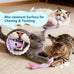 9000mg North American Catnip Floppy Fish Cat Toys for Indoor Cats with Crinkle Sound and Soft Cotton-Free Surface
