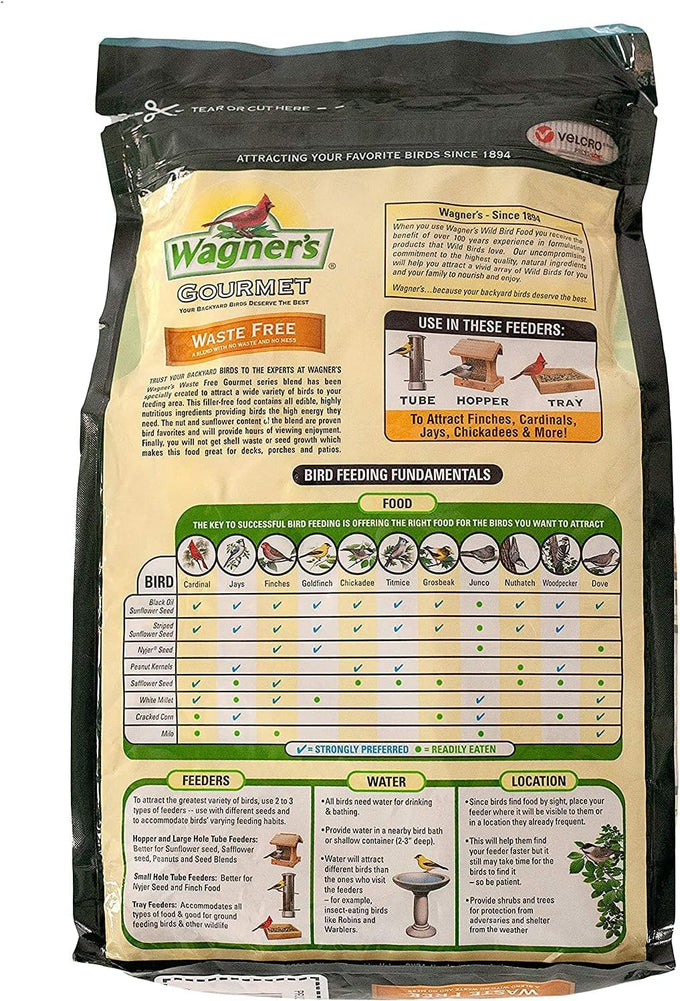 Wagner's gourmet 2-pack wild bird food, 5-pound all-natural mix, attracts various songbirds year-round