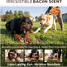 Kseroo bacon flavored nylon dog chew toys 3-pack for medium large dogs 25-90lbs brown XL