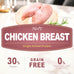 Herz Air-Dried Chicken Breast Dog Food 2 lb, Single Pure-Meat, Grain Free, All Natural High Protein