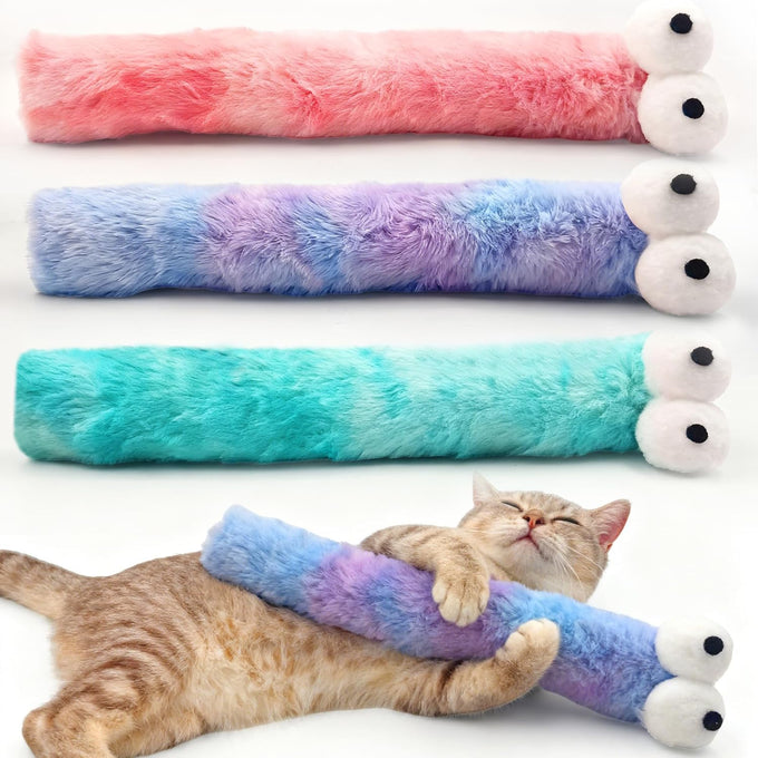 Cat Toys Pillows 3 Pack with 100% Natural Catnip for Large Indoor Cats Kicker Toys