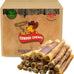 Cowdog Chews Retriever roll 9-10 inch all natural rawhide products for dogs 20 pack