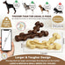 SIHRMIU 2 Pack nylon dog chew toys for aggressive chewers, medium/large breed, tough almost indestructible