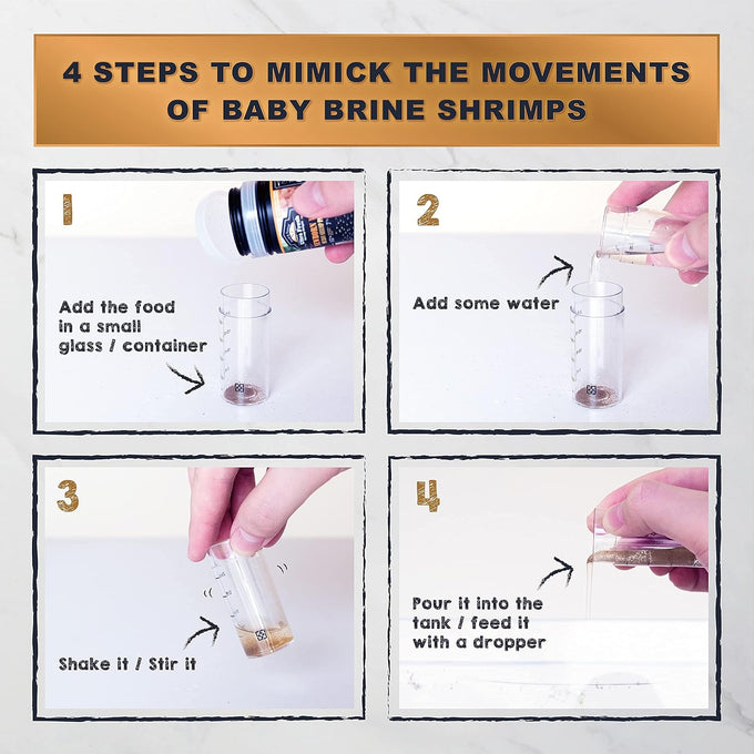 Ultra Fresh Baby Fish Food with 50% Sword Prawn Shrimp, Slow Sinking, Healthy Fry Growth and Cleaner Water
