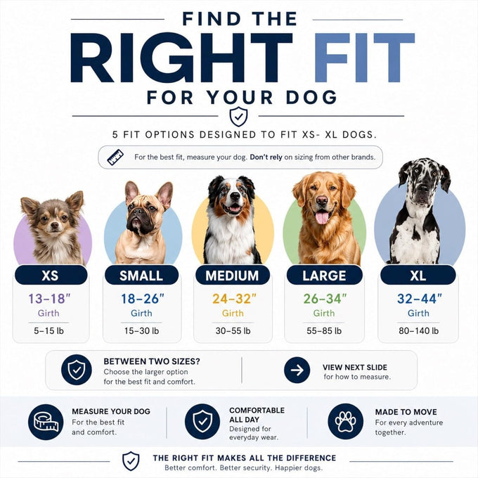ShawnCo Essential Dog Harness for Small, Medium, and Large Dogs, No-Pull Pet Vest with 3 Leash Clips and Reflective Straps, Oceanic Blue, S