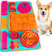 Vivifying snuffle mat for small and medium dogs, felt interactive dog puzzle toy with 8 hiding places, enrichment feeding game