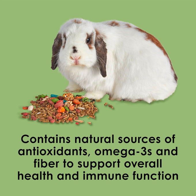 Kaytee Fiesta Rabbit Food, 3.5 pounds, nutritious and fun blend for dental health and digestion