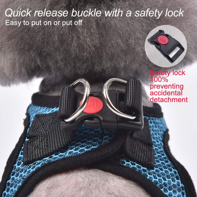 Matilor dog step-in breathable mesh vest harness for small medium dogs