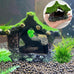 Tfwadmx resin aquarium decoration house small betta fish hide cave ornament tank small fish shrimp hideaway