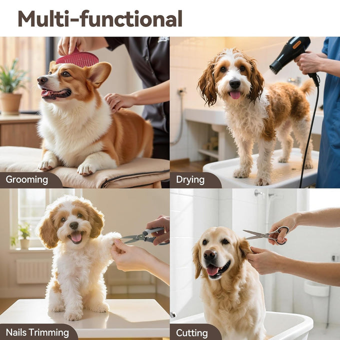 heavy duty dog grooming station for home use 42" height 27-39" width clamp fits up to 2.76"