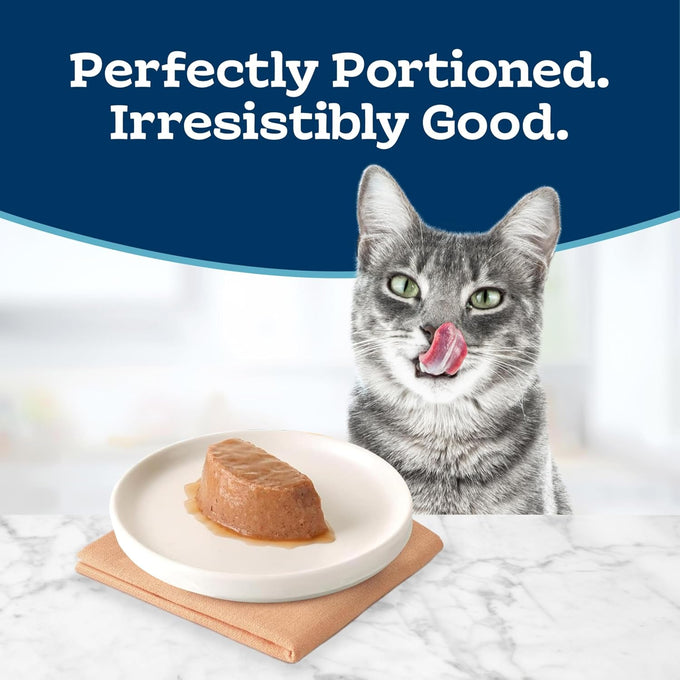 Blue Buffalo Tastefuls Paté Spoonless Single Wet Cat Food Variety Pack (Chicken & Turkey), Made with Natural Ingredients Enhanced with Minerals & Other Nutrients, 2.6-oz. Twin-Pack Trays (12 Count)