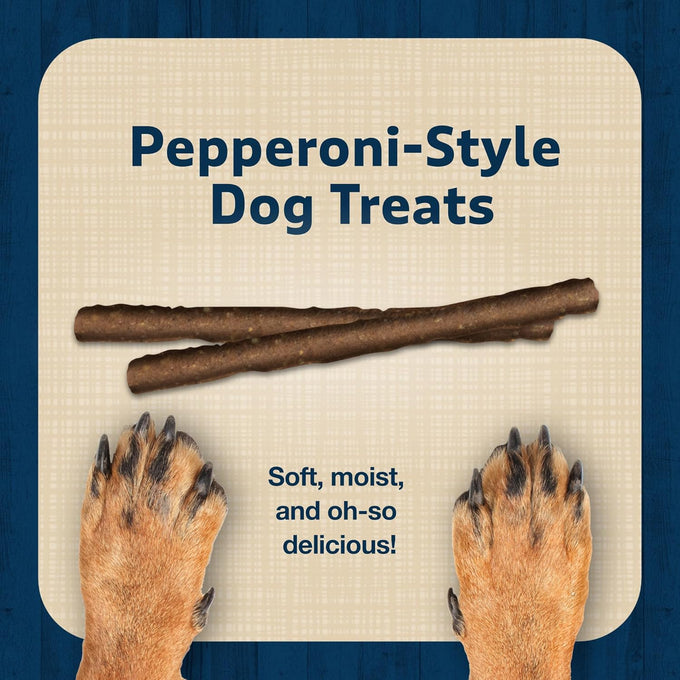 Blue Buffalo Stix Beef Recipe Dog Treats, Pepperoni-Style, Natural Ingredients, 13-Ounce Bag