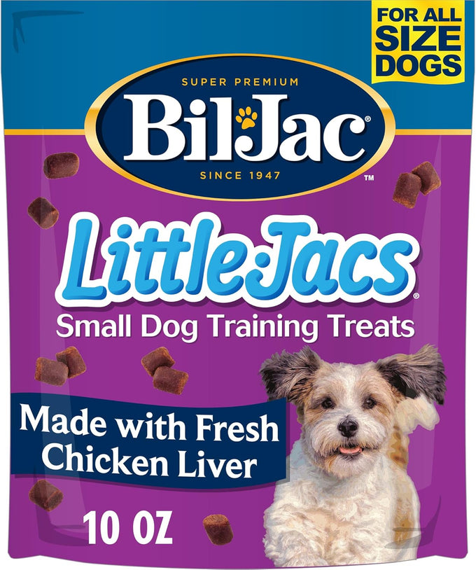 Bil-Jac Little-Jacs Soft Chicken Liver Training Treats for Small Dogs, 16 oz, Made in USA