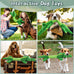 WOWBALA interactive squeaky dog chew toy for small, medium & large dogs, crocodile-shaped, plush, crinkle paper, 24-inch length