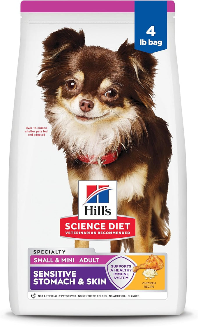 Hill's Science Diet Adult Sensitive Stomach & Skin Dog Food, 4 lb