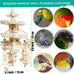 Natural bird toys for quaker parrot, lovebird, parakeet, cockatiel & conure - 100% natural, non-toxic, chew, shred & forage toys