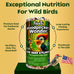 Woodpecker bird seed cylinders with hole – premium woodpecker food blend, USA made, 4" x 7.75"