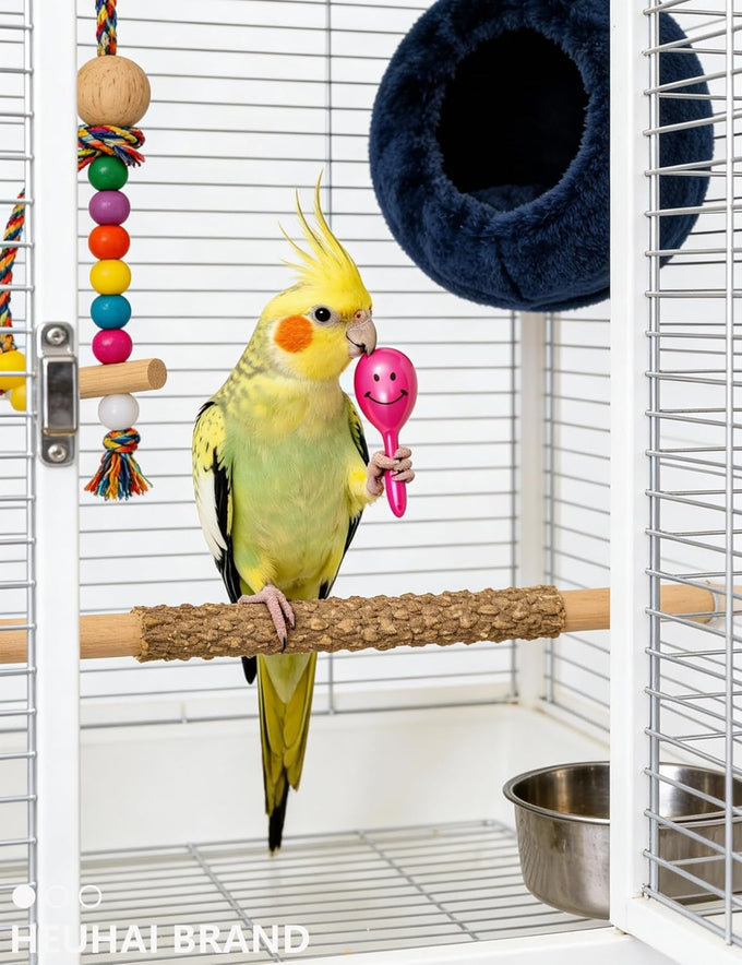 10-pack bird toys for conures, budgies, parakeets & small birds (1.5'' - 5.5'')