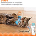 Catstages Loaf Kicker Toy with Catnip and Dental Mesh - Bread Shape, Plush, and Ribbon Cat Toy for Kicking and Teeth Cleaning, Tan