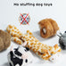 Nocciola Crinkle Plush Dog Toys Set, 5 PCS, Stuffless, Squeaky, No Stuffing, Suitable for Small Medium Large Dogs