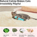 Potaroma soft and durable cat crinkle sound cat toys, 3 pcs, with catnip inside, indoor kitten kicker
