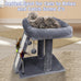 TWDEPART Cat Tree Tower with Grey Scratching Post for Indoor Cats, 16.93"L x 13"W x 17.7"H Climbing Tree