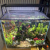 Magnetic aquarium cover mesh for curved fish tanks up to 13.12 feet long, fish-safe and adjustable