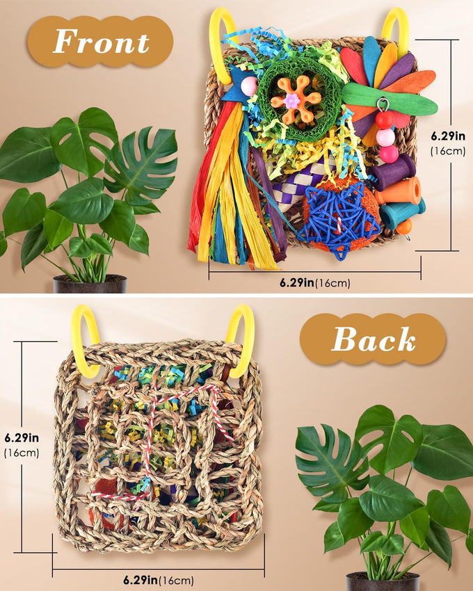 Erkoon bird cockatiel foraging toys for hang lovebrid parakeets conures bird toys