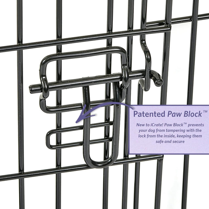 MidWest Homes for Pets 30-inch iCrate for medium breeds, 21-40 lbs, durable and easy to assemble