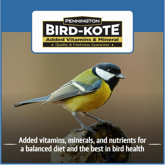 Pennington 22.5-lb Wild Bird Seed for Outside Feeders, Critter-Proof Bucket, Songbird Favorites and Year-Round Nutrition