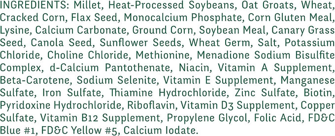 Wild Harvest Advanced Nutrition Parakeet Diet Seed and Grain Mix 4.5 Pounds