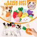 loyee dog squeaky toys 8 pack plush puppy chew set for medium small dogs pet supplies