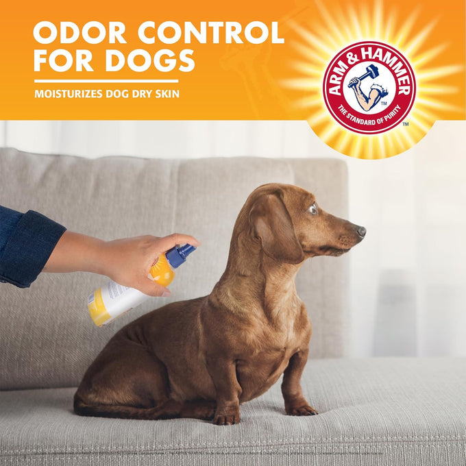 Arm & Hammer Super Deodorizing Dog Spray with Baking Soda for pH Balanced Odor Control, 8 Fl Oz, Freshens Coat Between Baths