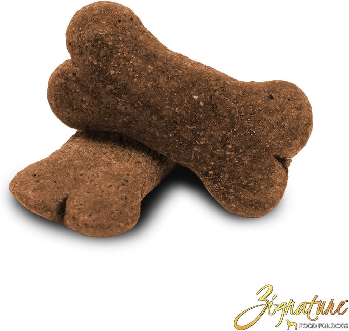 Zignature limited ingredient formula biscuits whitefish dog treats, 12 oz, crunchy texture, bone shape