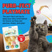 Bouncy Tails 5 Pack Natural Feather Bouncy Ball for Indoor Cats and Kittens Play Toy Set