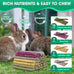 jorewood 33pcs rabbit chew sticks natural timothy grass molar teeth stick guinea pig toys