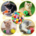 Quozuo 60pcs kitten toys, cat balls springs toy set with variety of cat ball toy, cat mouse toys, cat springs
