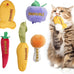 Pawsible 5-Pack Organic Catnip-Filled Cactus Cat Toys for Indoor Cats, Anxiety Relief, Teething & Chew Toys