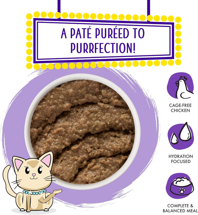 Weruva Classic Cat Paté with Chicken & Beef, Grain-Free, 3oz Cans, (Pack of 12)