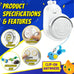 Automatic Flying Bird Feather & Mouse Wand Cat Toy for Indoor Cats, Hands-Free USB-Rechargeable Safe Play Chase Exercise