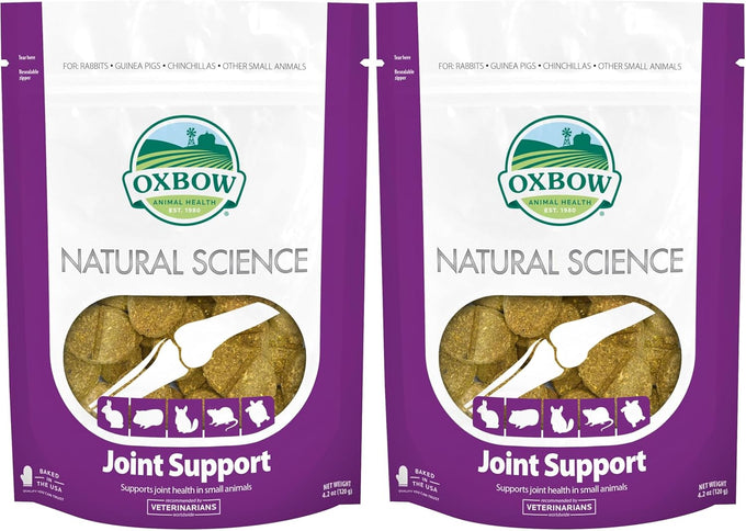 Oxbow Timothy Hay Joint Support Supplement for Rabbits & Guinea Pigs, Made with Glucosamine & Turmeric, 4.2 oz