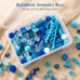 DomeStar 150PCS Assorted Blue Fake Ice Rocks, Aquarium Gravels for Fish Tanks Decorations and Home Table Scatter