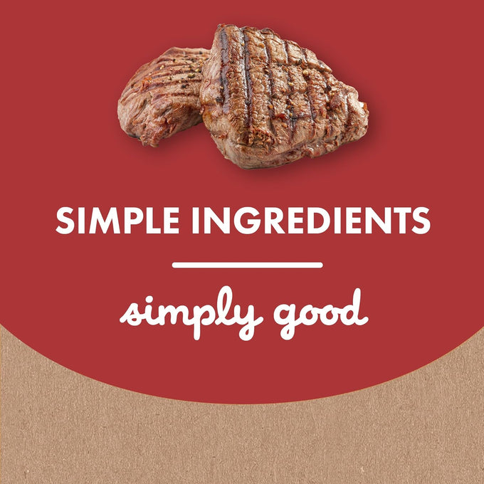 Buddy Biscuits Softies Grain-Free Beef Soft & Chewy Dog Treats, Bite-Sized for All Life Stages, Oven-Baked in USA, 5 oz. Pouch