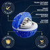 Blue Interactive Dog Ball Toy with 3 Play Modes and Colorful Lights for Medium to Large Dogs