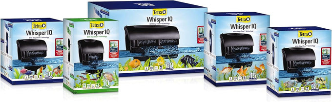 Tetra Whisper IQ 45 Power Filter, 45 Gallons, 215 GPH, With Stay Clean Technology and Quiet Operation
